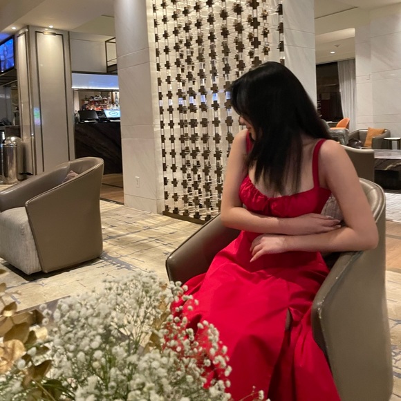 House of CB Dresses House Of Cb Carmen Red Rose Dress Poshmark